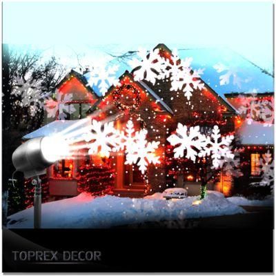New Products Christmas Ornaments Sale Window LED Projector Stage Moving Snowflake Projection Lights for Wall Decoration