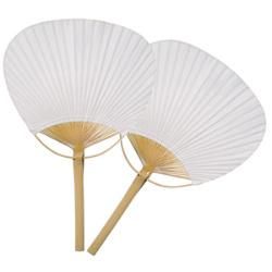 White Paddle Fan Decorative Fans Paper Party Decorative Fans