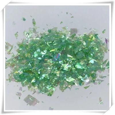 Multicolor Iridescent Ice Flakes for Craft and Art