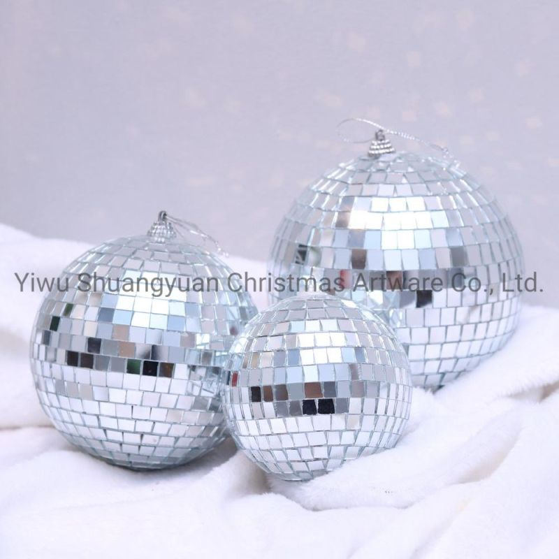 New Design High Sales Christmas Mirror Ball for Holiday Wedding Party Decoration Supplies Hook Ornament Craft Gifts