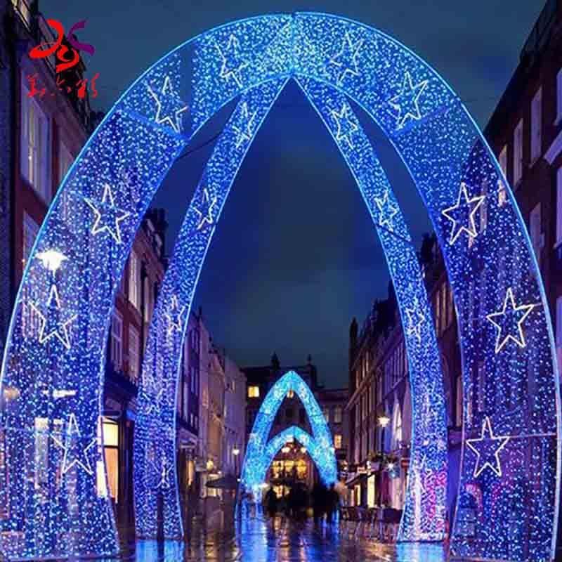 Outdoor LED Arch Motif Lights LED Christmas Light Street Decoration Arch Lights