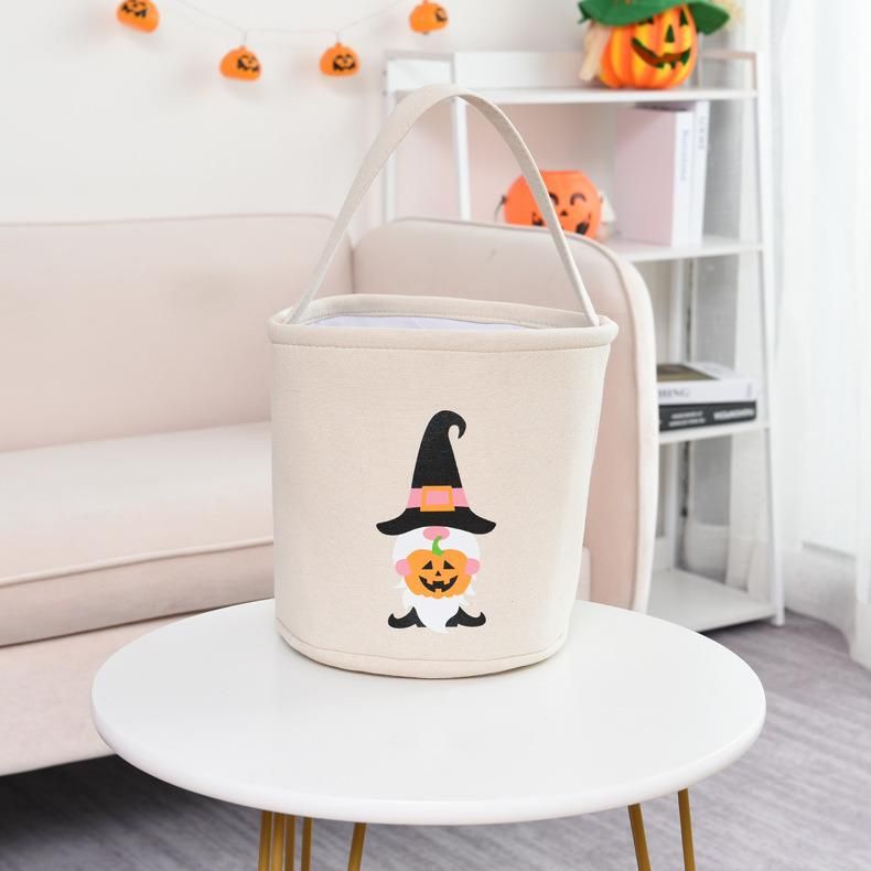 Halloween Decorations Gnomes Tote Bag Halloween Candy Basket