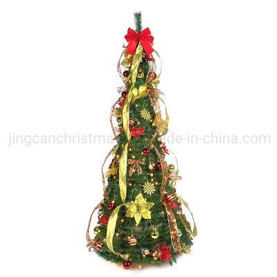 180cm Artificial PVC Pop up Christmas Tree with Christmas Decoration