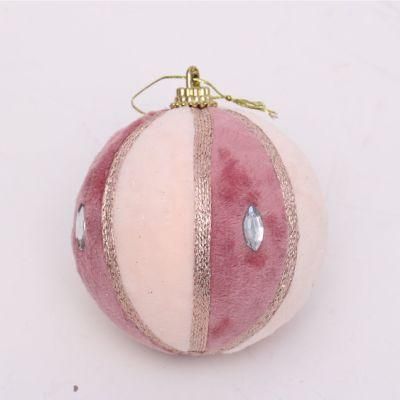 Yiwu Shuangyuan Produce 8cm Christmas Plush Foam Ball with Diamond