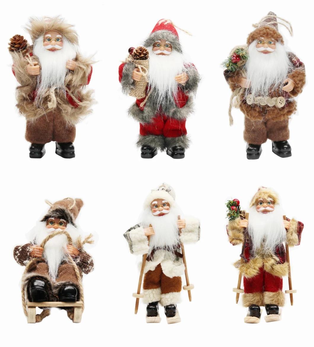 8"Inch Christmas Santa Claus Ornaments Decorations Tree Hanging Figurines