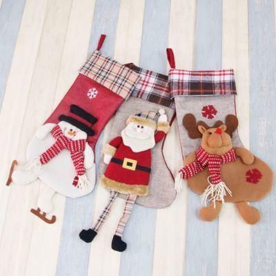 Wholesale Stocked Socks Cheap Christmas Tree Decoration Socks Large Custom Bulk Animal Christmas Stocking Socks