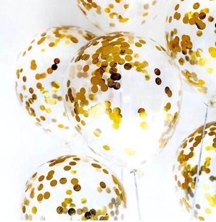 New Arrival Good Quality Gold Confetti Balloons