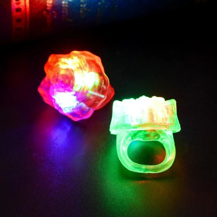 3PCS/Lot Strawberry Flashing LED Light up Party Toys Bumpy Rings