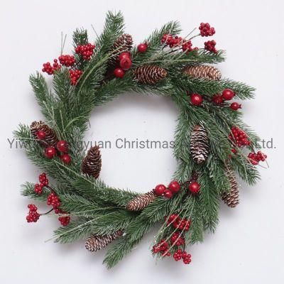 Christmas Wreath for Holiday Wedding Party Decoration Supplies Hook Ornament Craft Gifts