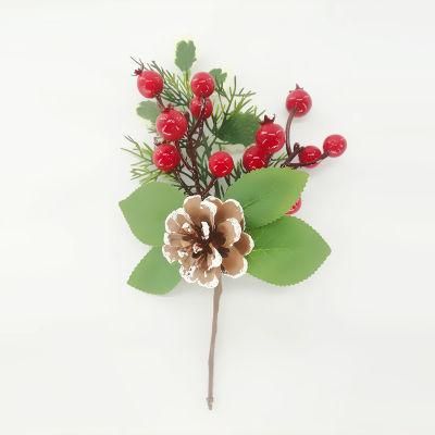 Red Fruit Christmas Flowers for Stage Decoration