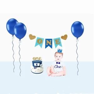 Children&prime;s Crown Banner Cake Card Birthday Party Decorations