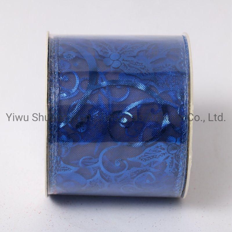 Christmas Ribbon Decor for Holiday Wedding Party Decoration Supplies Hook Ornament Craft Gifts