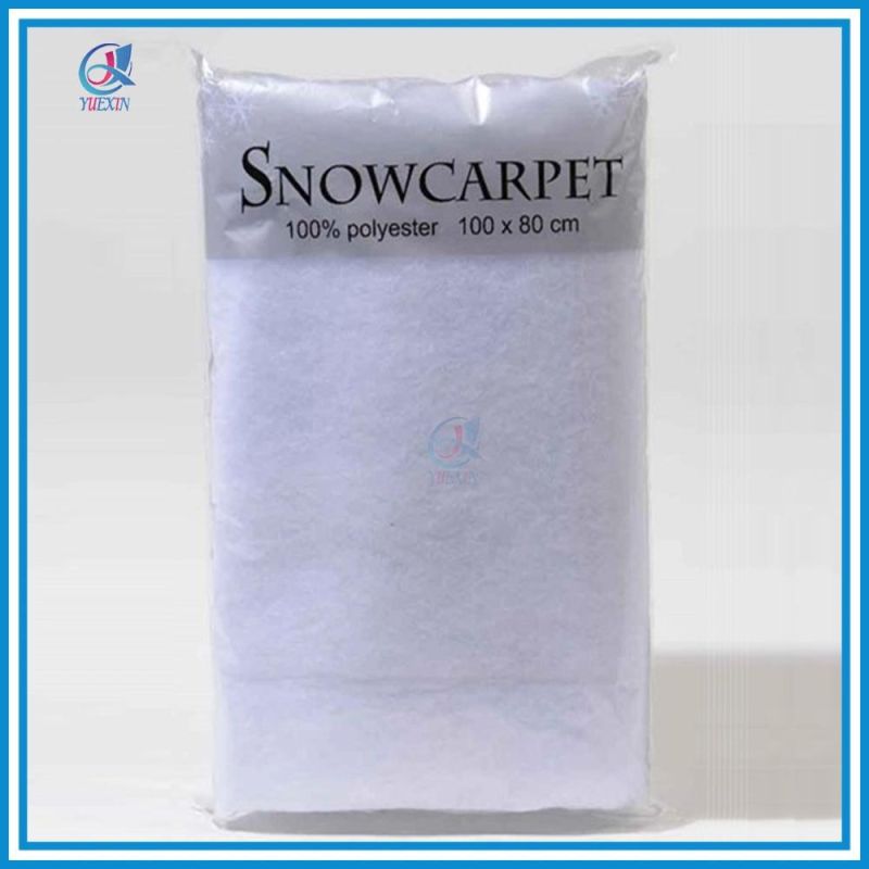 100% Polyester Artificial Snow Blanket Outdoor New Fallen Snow