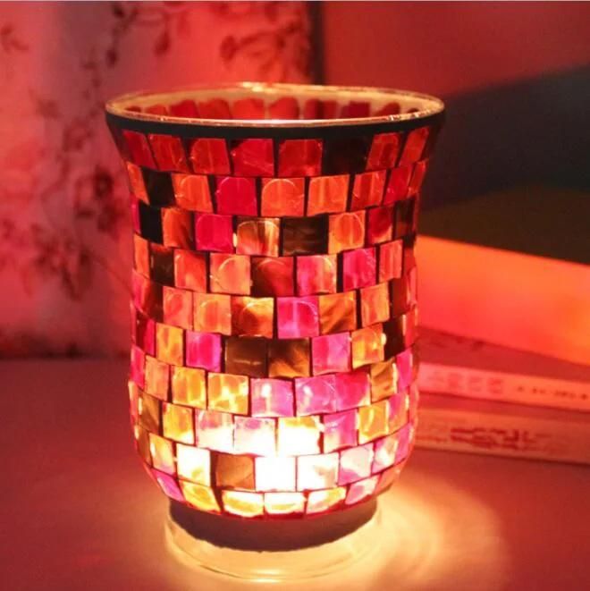 Wholesale Customization Scented Candle Jars Luxury Iridescent Glass Jars for Home Decor