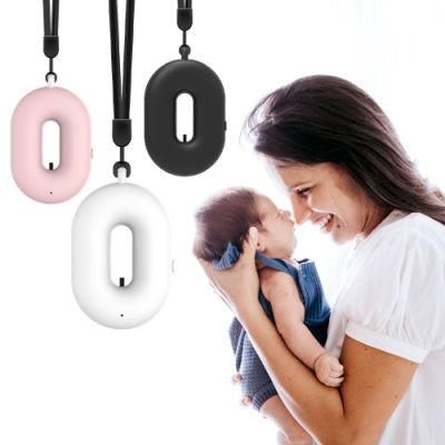 Mother&prime;s Day Women&prime;s Day Gifts OEM Customization Donut Shape Mini Portable Wearable Necklace Negative Ion Air Purifier