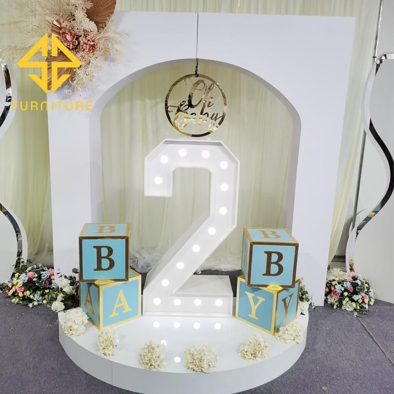 Sawa New White PVC Wedding Event Decorated Arch and Backdrop