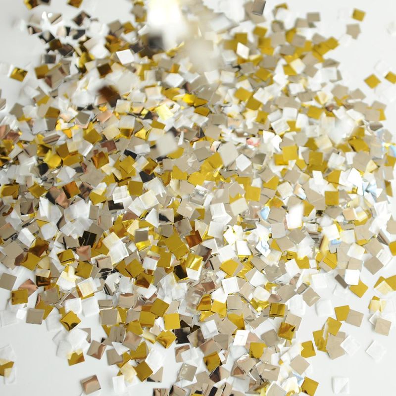 Small Mini Metallic Gold Round Confetti Magic Bulk Confetti for Confetti Cannon Party Poppers