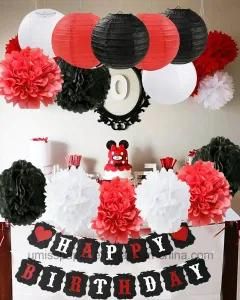 Umiss Paper Lantern Mickey Mouse Happy Birthday Party Decorations Party Supplies