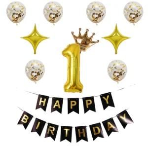 Happy Birthday Party Decorations 1st Boy Girl Supplie Anniversary