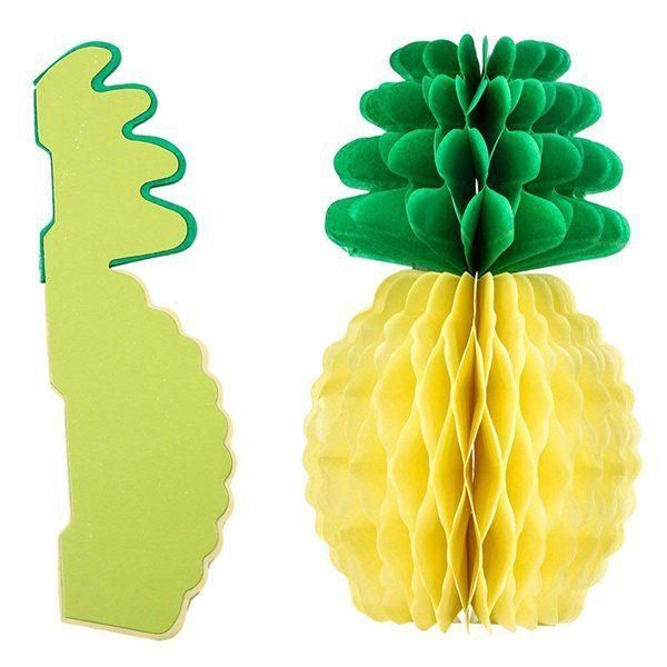 8-Inch Pineapple Paper Ball, Beehive Ball, Beehive Flower Ball, Party Supplies, Table-Hanging Decorations