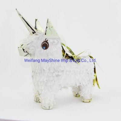 Kids Birthday Carnival Party Celebrations White Unicorn Pinata