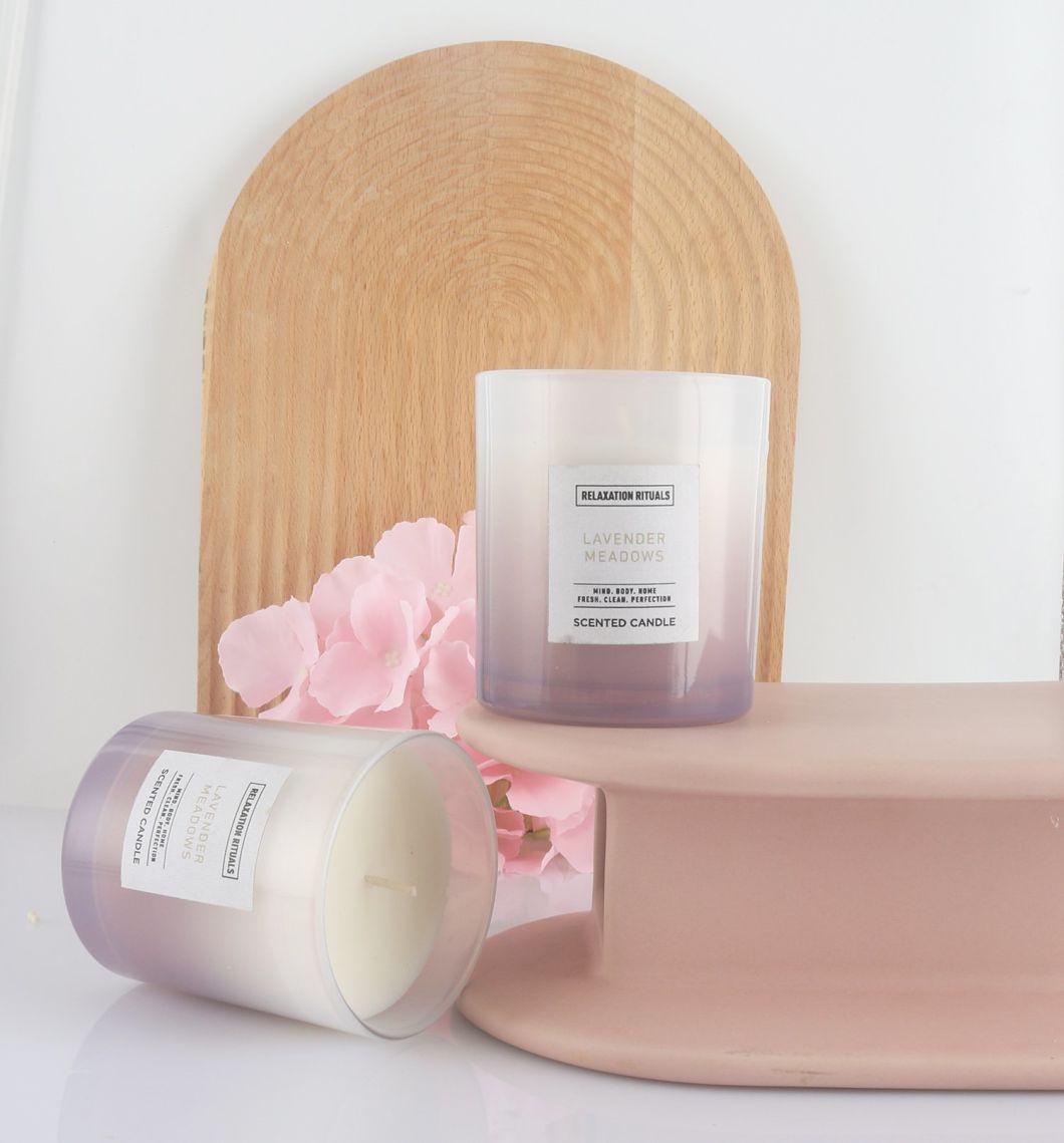 7oz Custom Romantic Personalized Premium Gradient Glass Candle
