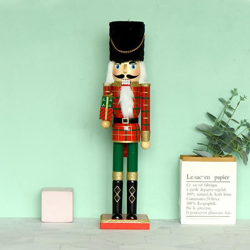 Wholesale 50cm Red and Green Wooden Christmas Nutcracker