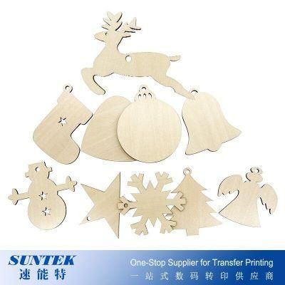 Cool and Fashion 2021 Christmas Tree Sublimation Blanks Decoration (MDF)