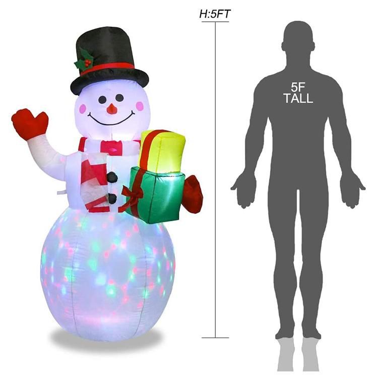 Wholesale Christmas Inflatable Santa Claus Christmas Gifts Christmas Decorative Snowman