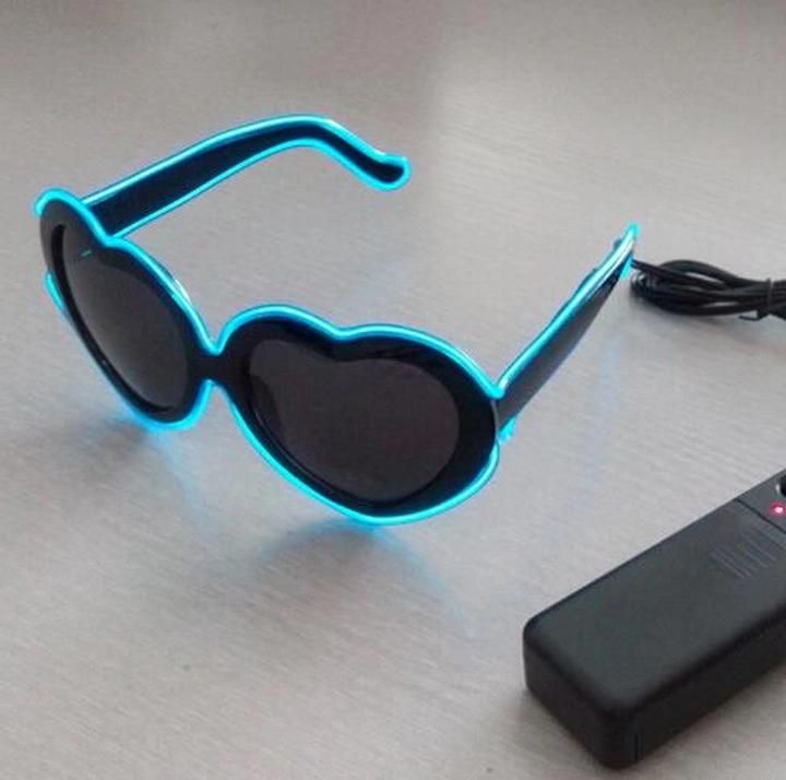 Dancing Party Heart-Shaped LED Glow Glasses