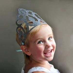 Children&prime;s Birthday Crown Hat Hair Accessories Girls Birthday Decorations