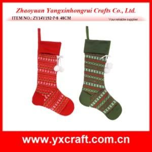Christmas Decoration (ZY14Y192-7-8) Christmas Hose Stocking Decoration