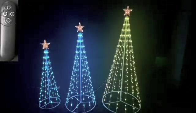 Remote Control Multicolour Christmas Tree Lights