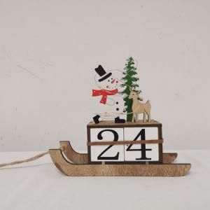 Christmas Art Craft Sleigh Light with Count Dowm