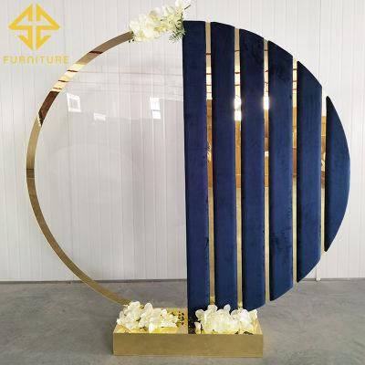 Luxury Acrylic Clear Round PVC Stand Wedding Decoration Backdrop Events Party Decor Background Wall