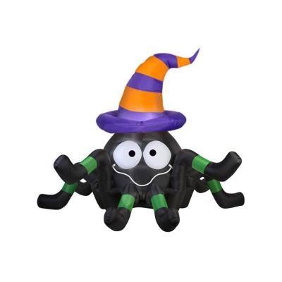 180cml Inflatable Spider with LED Light Halloween Decorations for Wholesales