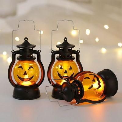 Halloween Portable Pumpkin Skull Head Lamp Halloween Lantern 3 Patterns