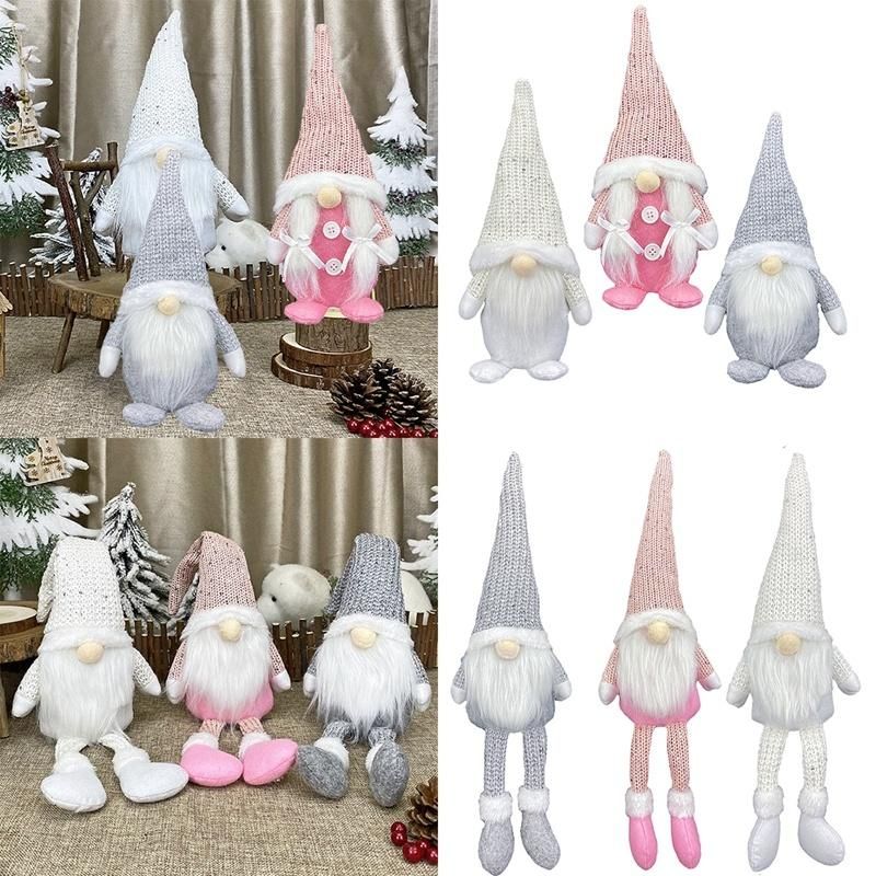 Dropshipping Christmas Home Window Decorations Nordic Style Decorative Dolls