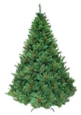 7.5FT Green PE, Pine Needle &amp; PVC Mixed Tips Christmas Tree