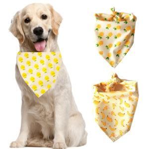 Pet Dog Triangle Scarf Fruit Printing Holiday Party Dressing Supplies