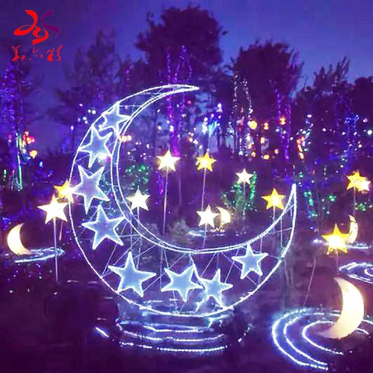 Outdoor Waterproof Customized Iron Frame with LED Motif Lights