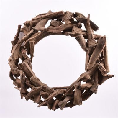 New Design Customized Autumn Home Decor Wooden Wreath Decoration