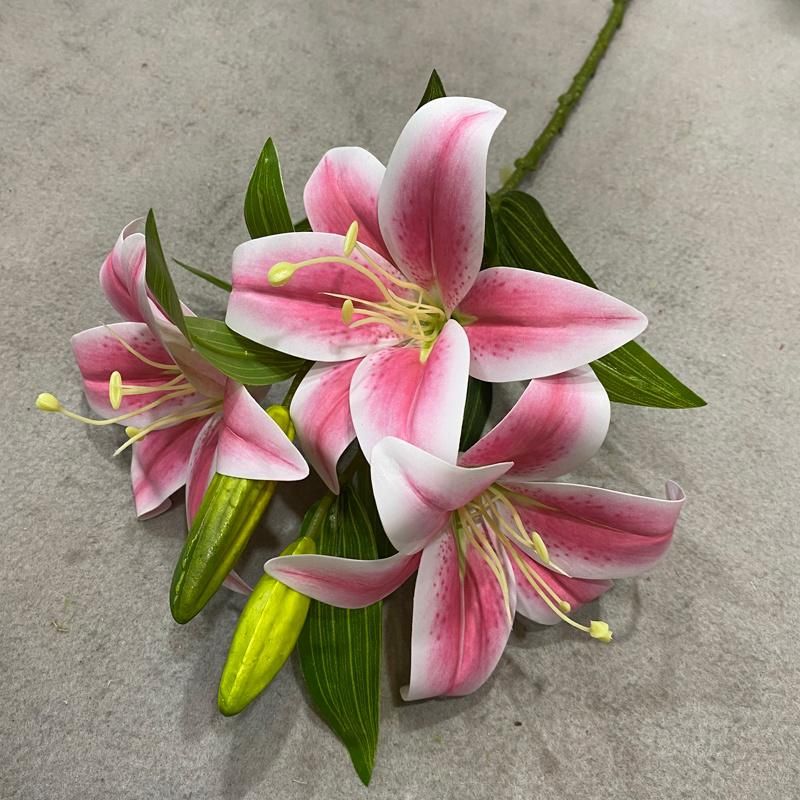 Good Selling Hot Fashion Decorative Handmade Artificial Flowers Artificial Lily Flower