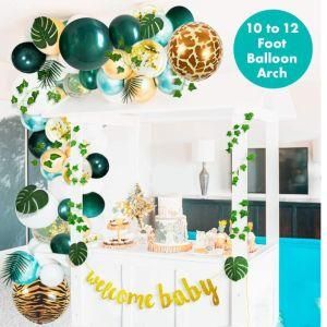 Jungle Theme Baby Shower Decorations Green Balloon Garland Arch