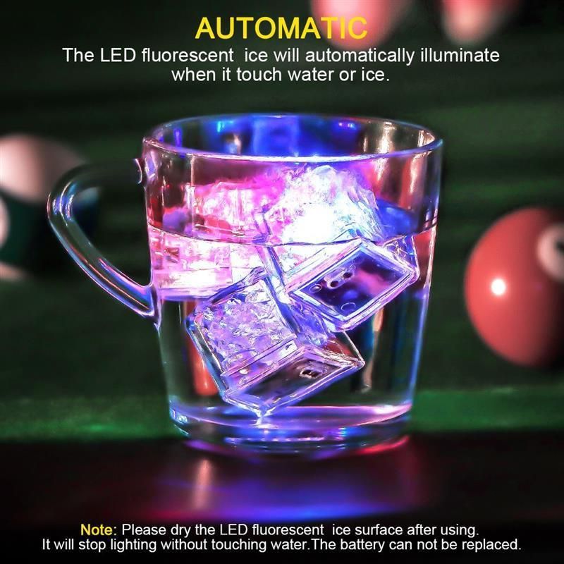 Decorative LED Color Fluorescent Block for Halloween Wine Glass