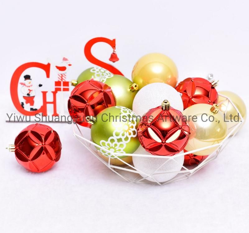 New Design Christmas Ball for Holiday Wedding Party Decoration Supplies Hook Ornament Craft Gifts