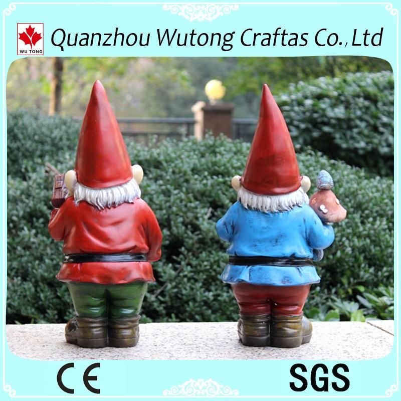 Outdoor Christmas Garden Decoration Resin Santa Claus Figurine