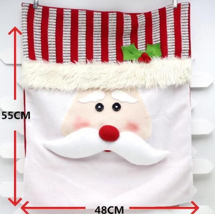 Santa Claus Snowman Chair Cover