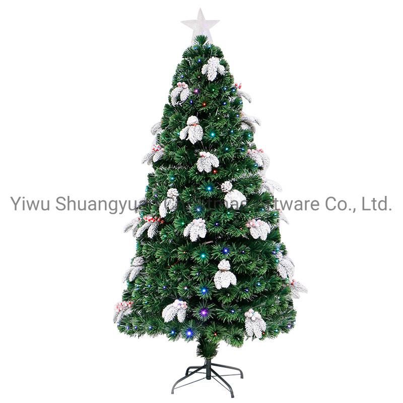 New Design High Quality 60cm Christmas Fiber Tree for Holiday Wedding Party Decoration Supplies Hook Ornament Craft Gifts