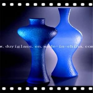 Blue Bottle Murano Glass Craft for Decoration